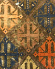 30249 Antique Original Afghani Baluch Multicolor Diamonds