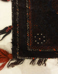Antique Beluch Saddle Bag. A piece of genuine authentic antique woven carpet art sold by Santa Barbara Design Center, Rugs and More.