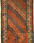 Unique Colorful Circa 1890s Beluch. A piece of genuine authentic woven carpet art sold by Santa Barbara Design Center Rugs and More.