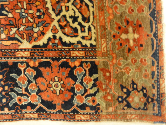 Wool and Cotton Antique Foundation Antique Persian Handspun Wool Sarouk Farahan Authentic Carpet Genuine Woven Art Santa Barbara Design Center Rugs and More