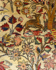 30103 Fine Antique Silk Persian Kashan Tree of Life Rug