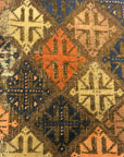 30249 Antique Original Afghani Baluch Multicolor Diamonds