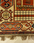 36232 Fine Antique Shirvan meditation Rug with Aya Sofia woven Ca. 1880 mint condition