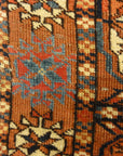Fine Antique Tekke Bukhara Rug. A piece of genuine authentic woven carpet art sold by the Santa Barbara Design Center Rugs and More.