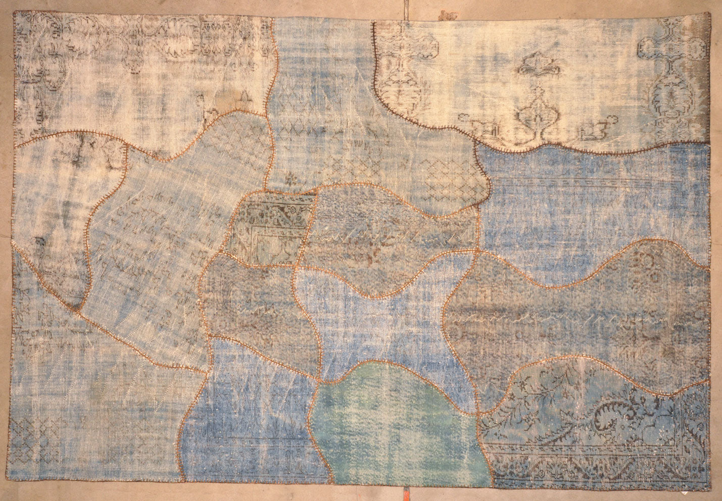 27598 Patchwork Grey/Blue