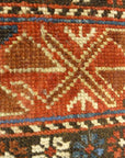 Antique Caucasian Shirvan Botteh Motif. Antique piece of woven carpet art sold by the Santa Barbara Design Center, Rugs and More in Santa Barbara, CA