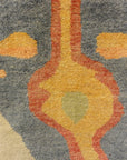29143 Ikat rug Uzbak textile design