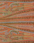 Antique Kashmiri Wool and Silk Pashmina circa 1700s. A piece of woven wool and silk art sold by Santa Barbara Design Center Rugs and More in Santa Barbara.