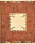Antique Kashmiri Wool and Silk Pashmina circa 1700s. A piece of woven wool and silk art sold by Santa Barbara Design Center Rugs and More in Santa Barbara.