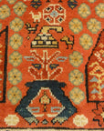 Proto Shahsavan Soj-Bolagh rug ca. 1800 in perfect condition. Classical Tribal art from Kourosh Collection. World class tribal rug at its best.