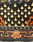 Beautiful Antique Tibetan Rug Woven Circa 1880 Genuine Woven Carpet Art All Handmade in Tibet Santa Barbara Design Center and Rugs and More
