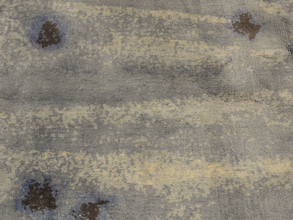 30822 Blue Modern Silk Rug