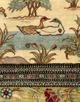 37909 Vintage Fine Persian Silk Rug