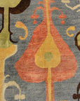 29143 Ikat rug Uzbak textile design
