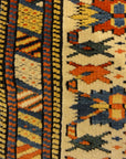Antique Rare Gold Kuba Chichi Rug. A genuine authentic antique piece of carpet art sold by the Santa Barbara Design Center, Rugs and More.