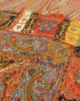 Antique Finest 1700s Persian Pashmina Kashmiri Shawl. Antique woven carpet art sold by Santa Barbara Design Center Rugs and More in Santa Barbara California