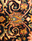 30099 Antique Persian Kashan with Flower Medallion
