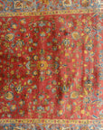 30043 Antique Silk Kashan Rug master Atashoghlou