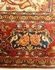 30103 Fine Antique Silk Persian Kashan Tree of Life Rug