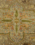 30636 important Ottoman gift to Tzar of russia made with gold, silver and silk treads in Garden of Paradise design