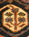 Rare 1870s Antique Boteh Afshar. A piece of authentic genuine antique woven carpet art sold by Santa Barbara Design Center, Rugs and More.