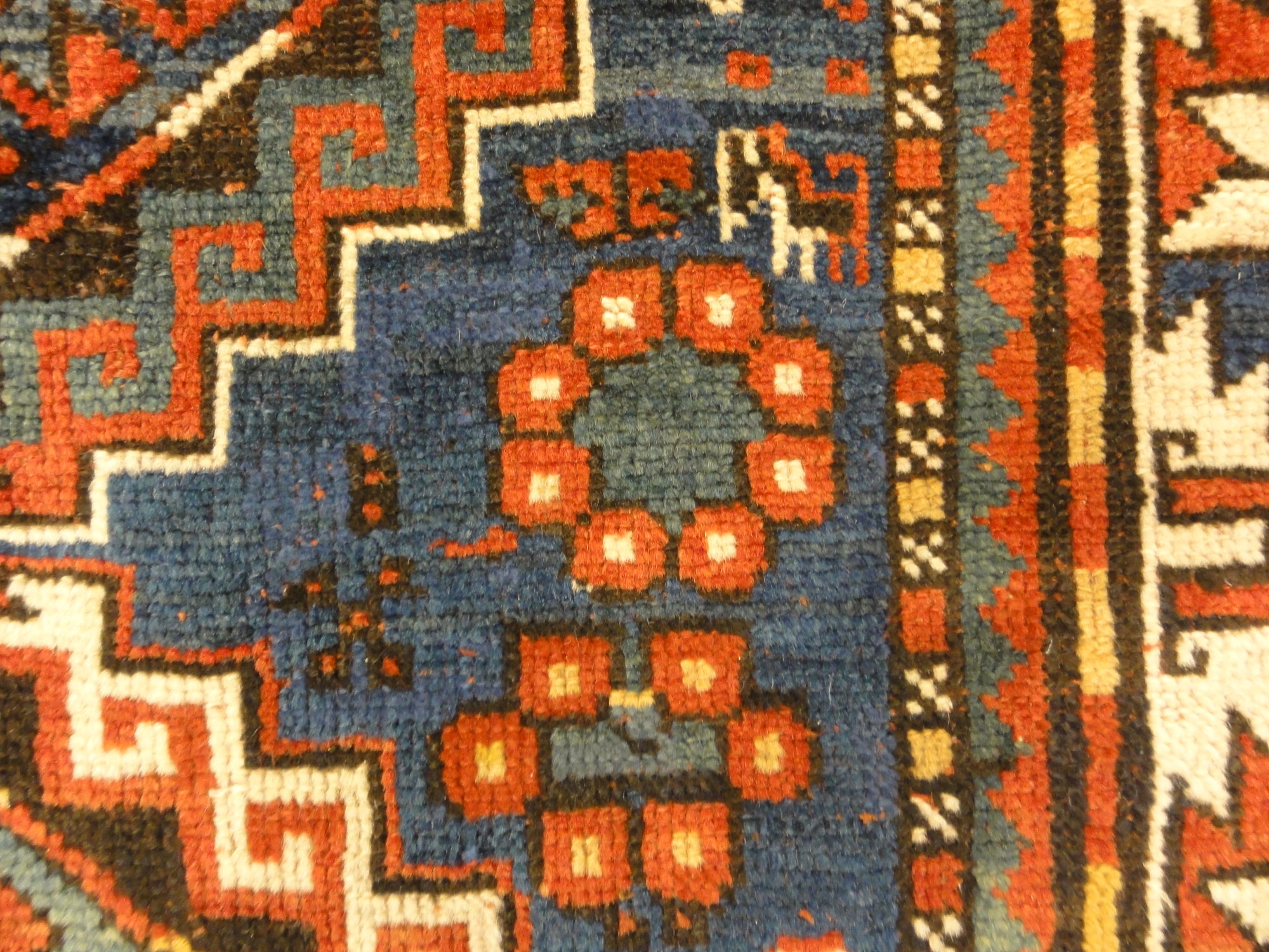 30530 Antique Kazak Rug Circa 1880