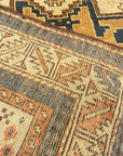 30491 Antique CAucasian Leshgi Star Rug Circa 1880s