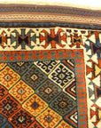 30656 Unique Rare Jaf Kurd Rug Circa 1860s rainbow