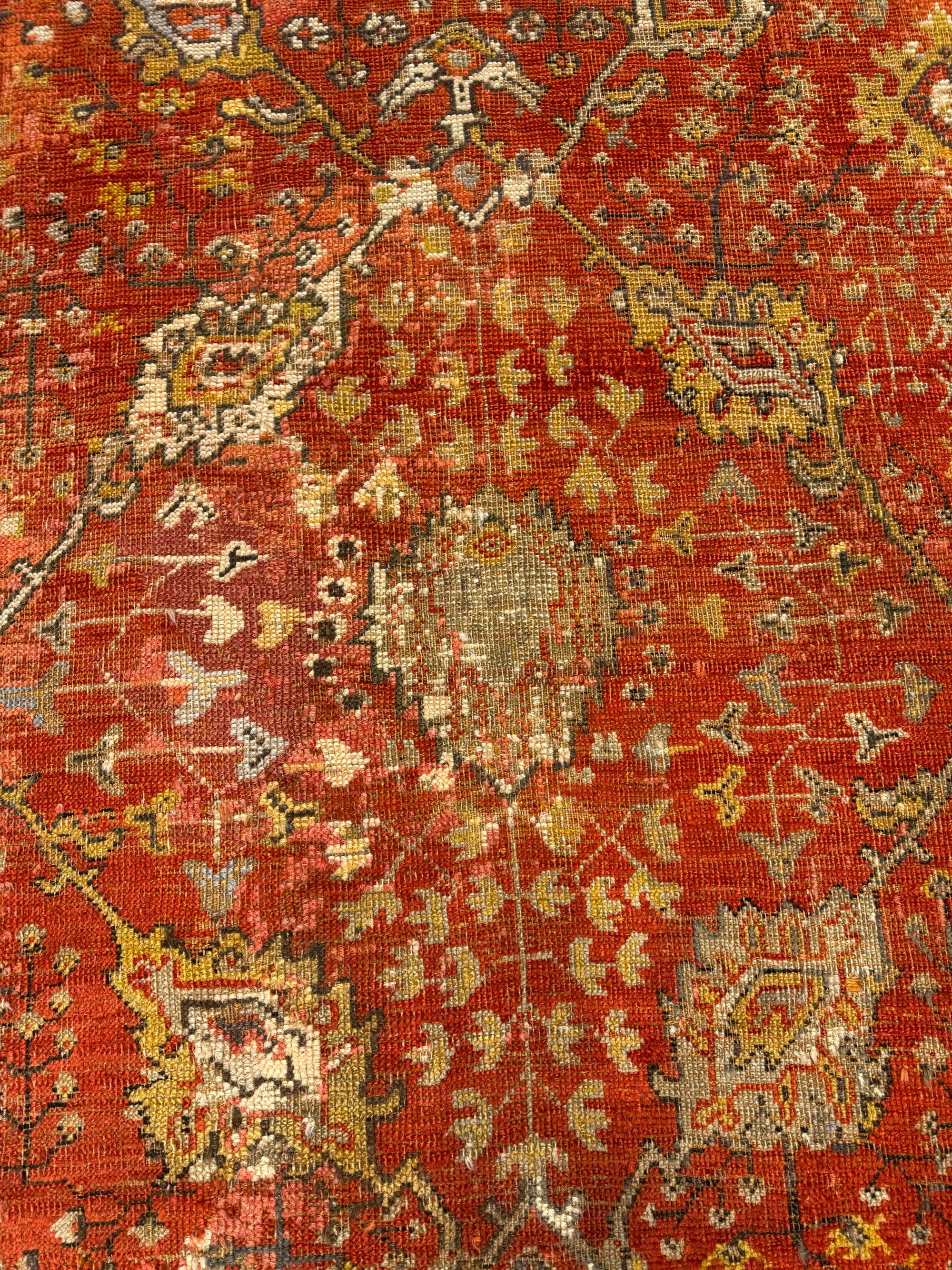 Rare Antique Turkish Oushak 25232