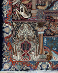 Vintage Persian Mythical Rug 25243