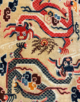 Antique Tibetan Dragon Rug 25297