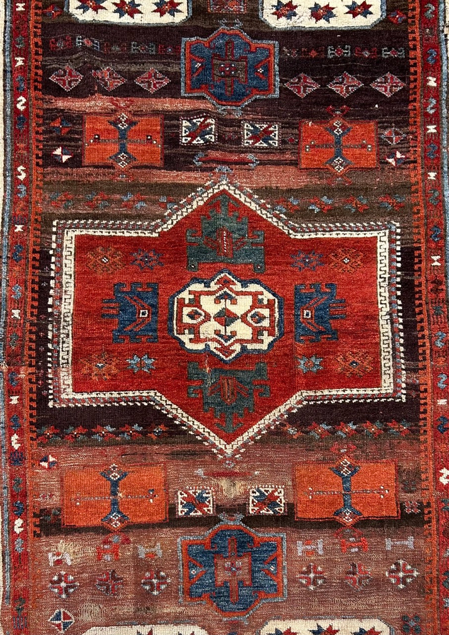 Antique Turkish Antep Rug of Scarce Design 25285
