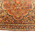 Antique Rare Persian Sarouk Prayer Rug. Genuine woven carpet art. Authentic and intricate design. Santa Barbara Design Center