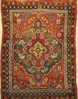 Antique Turkish Bergama Rug. A piece of genuine woven carpet art sold by the Santa Barbara Design Center and Rugs and More.
