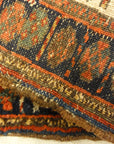 Antique Jaf Kurd Rug Circa 1870. A piece of genuine antique woven carpet art sold by the Santa Barbara Design Center, Rugs and More.