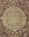 28271 Rare important Kermanshah in a Safavid Design with Garden of Paradise and wild animls and Mythical creatures and dragons. woven ca.1850 or earlier