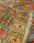 Antique Shirvan Rug. A piece of antique woven carpet art sold by the Santa Barbara Design Center Rugs and More in Santa Barbara, California.