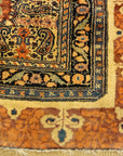 30500 important Finest Antique Qajar Silk Rug made of Nasir din Shah's theater
