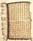 Antique Qashqai Saddle Cover. A piece of genuine authentic antique woven carpet art sold by the Santa Barbara Design Center Rugs and More.