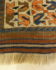 Unique Colorful Circa 1890s Beluch. A piece of genuine authentic woven carpet art sold by Santa Barbara Design Center Rugs and More.
