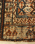 Persian Bakhtiari Camel Bag. A piece of antique woven carpet art sold by Santa Barbara Design Center, Rugs and More in Santa Barbara, California.