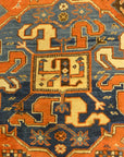 30538 Antique Rare Cloudband Caucasian Chondzoresk Rug
