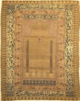Antique Ottoman Prayer Rug Pendant Genuine Authentic Woven Carpet Art Intricate Design Santa Barbara Design Center Rugs and More