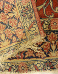 30077 Antique Persian Kerman Ravar Rug- Millefleur