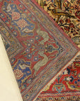 30103 Fine Antique Silk Persian Kashan Tree of Life Rug