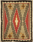 Large Antique Navajo Rug circa 1890-1900 featuring two grey hills. Sold by Santa Barbara Design Center, Rugs and More in Santa Barbara, California.