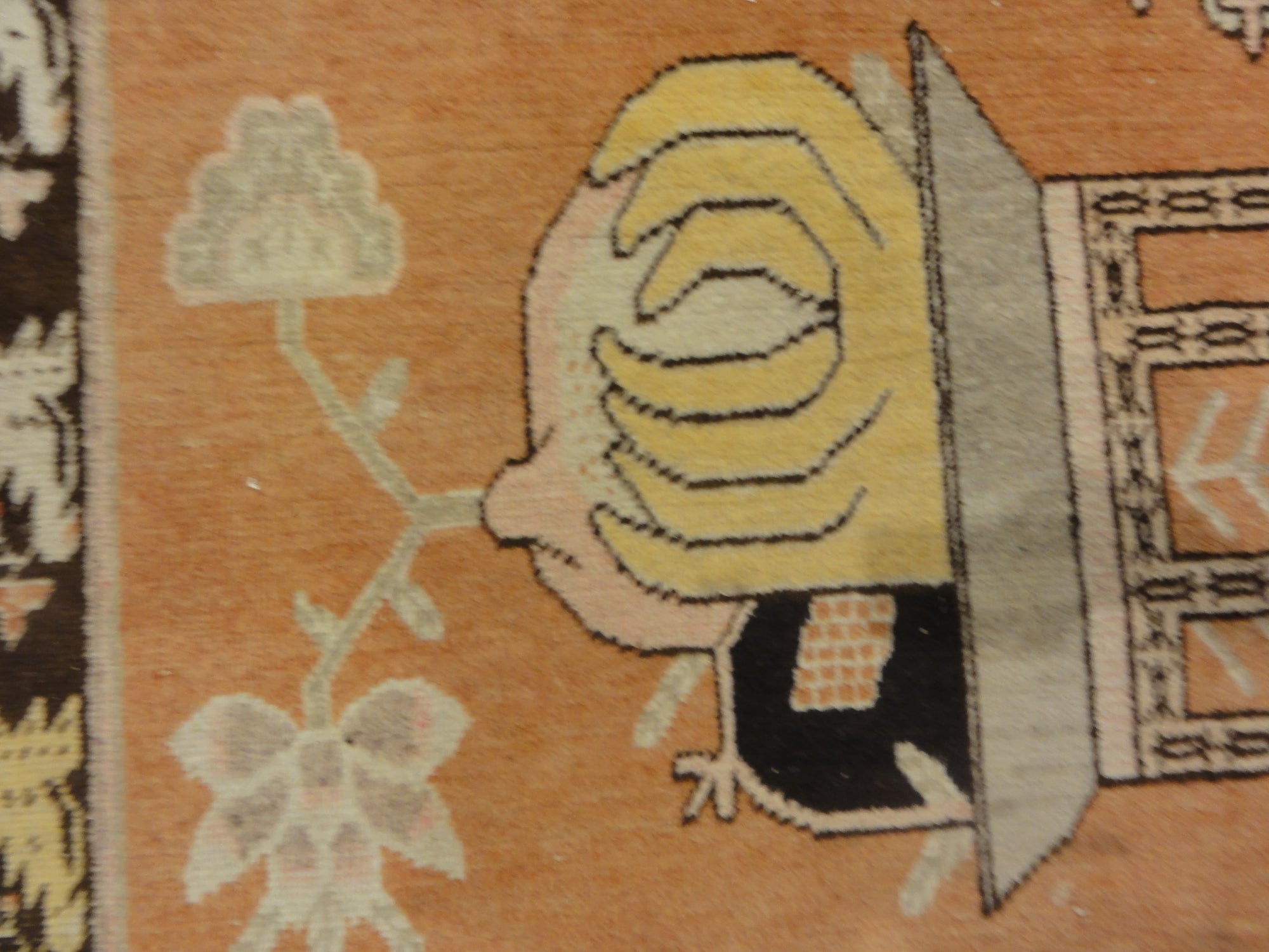 Oushak rugs began just south of Istanbul, Turkey, named after the town: Oushak. The Oushak carpet is Persian-influenced unlike most Turkish rugs. The town of Oushak has produced Turkish rugs ever since the 15th century.