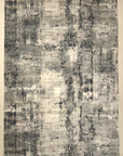 33020 Modern Ivory Charcoal Rug