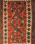 Talish Caucasian Rug Circa 1880. A piece of genuine authentic antique woven carpet art sold by the Santa Barbara Design Center, Rugs and More.