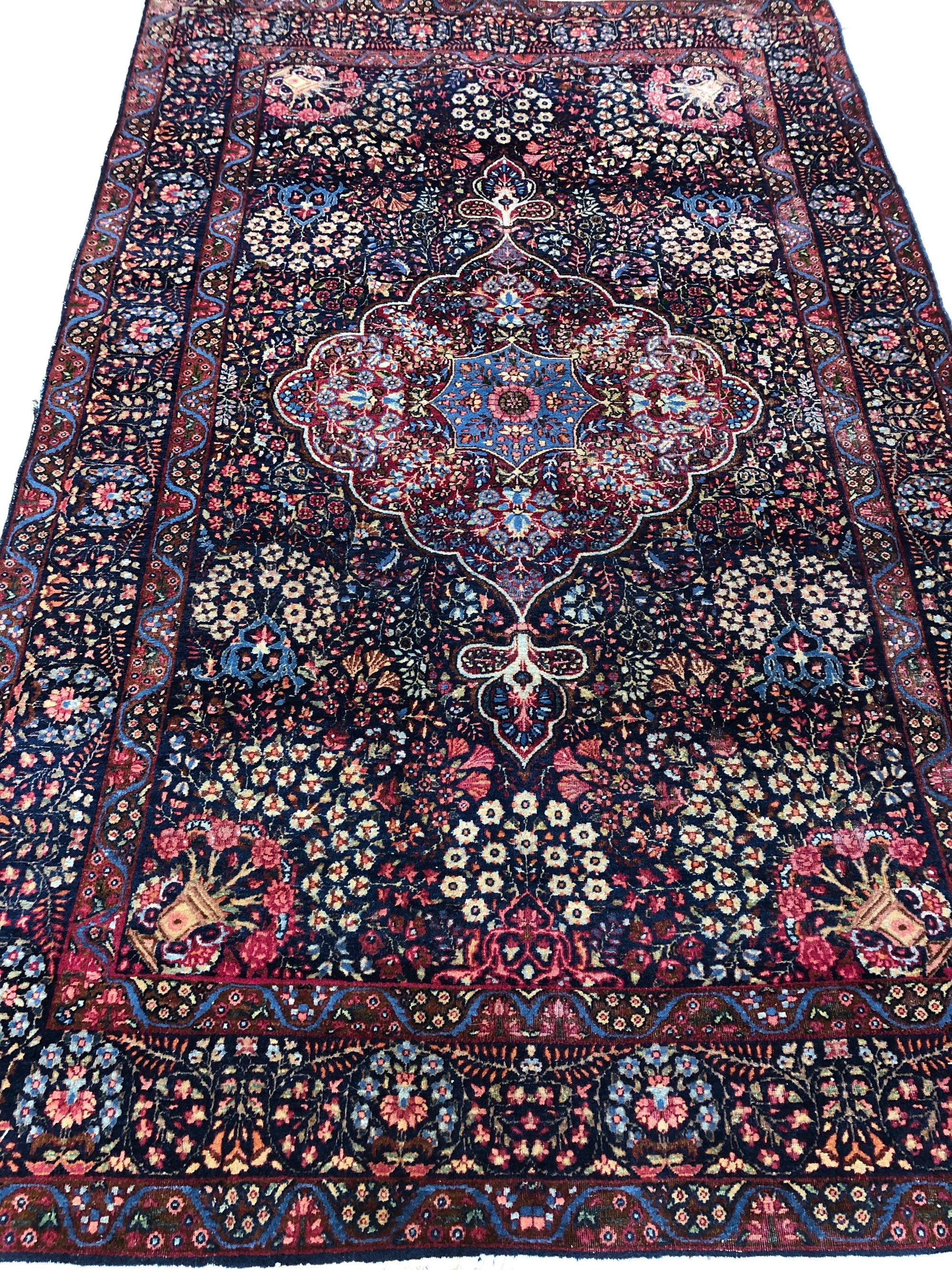 Antique Ravar Kerman Rug 38023